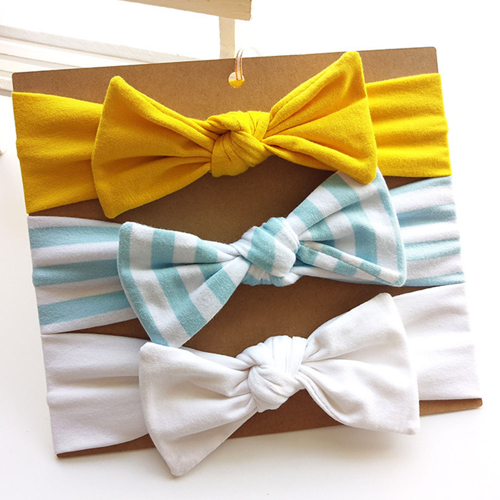 Bow Headbands Infant Wear (Set of 3)